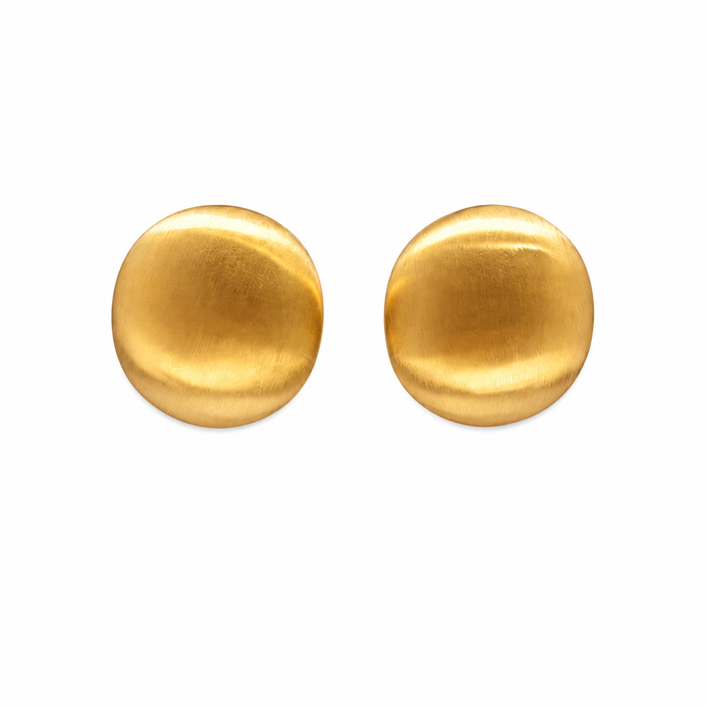 Classic Round Stainless Steel Earrings