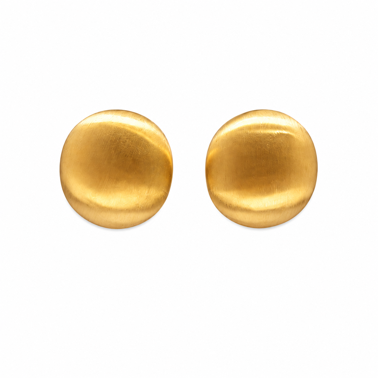 Classic Round Stainless Steel Earrings
