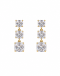 Three Stone Drop Earring
