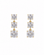 Three Stone Drop Earring
