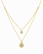 Elegant Double Layer Chain Pendant