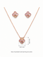 Blush Petal Pendant Set