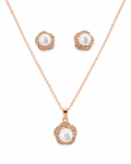 Pearl Flower Pendant Set