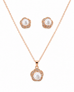 Pearl Flower Pendant Set