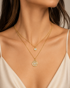Elegant Double Layer Chain Pendant