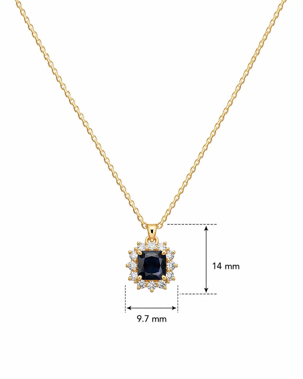 Classic Black Halo Pendant