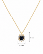 Classic Black Halo Pendant