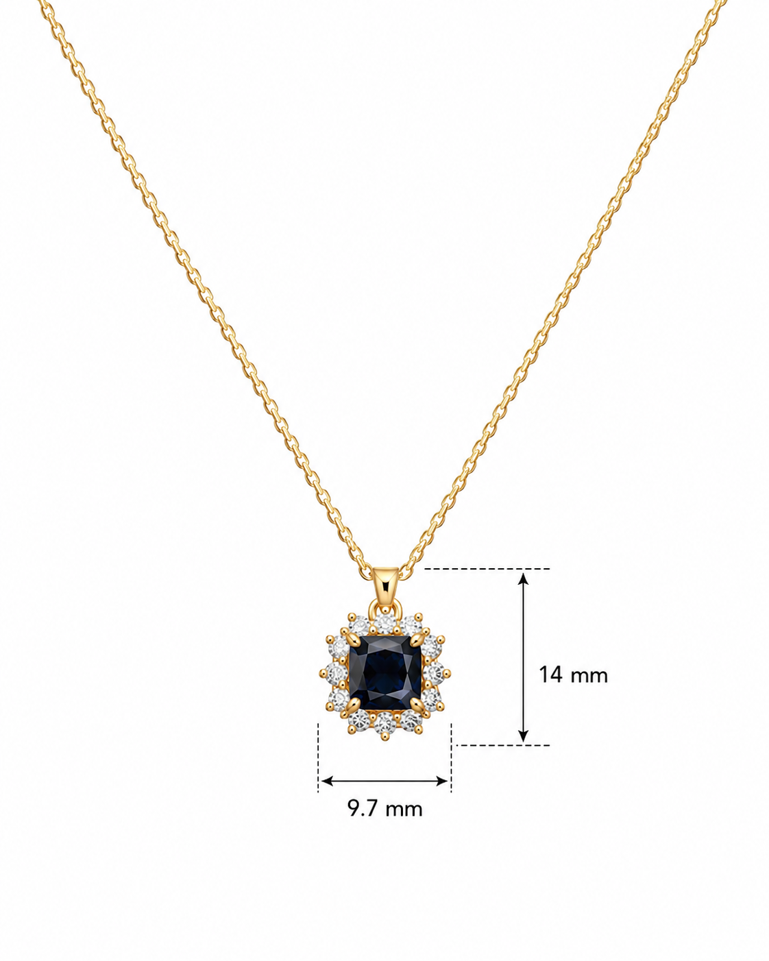 Classic Black Halo Pendant