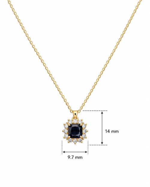 Classic Black Halo Pendant