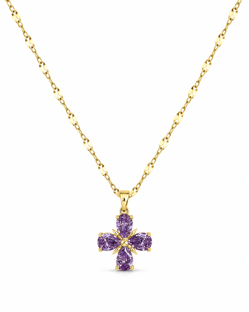 Purple Flower Pendant
