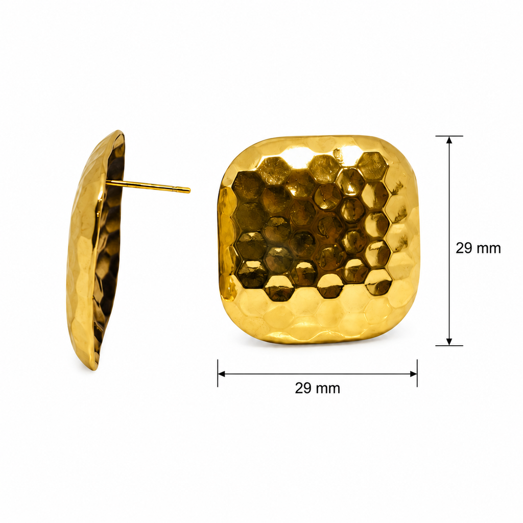 Steel Square Earring
