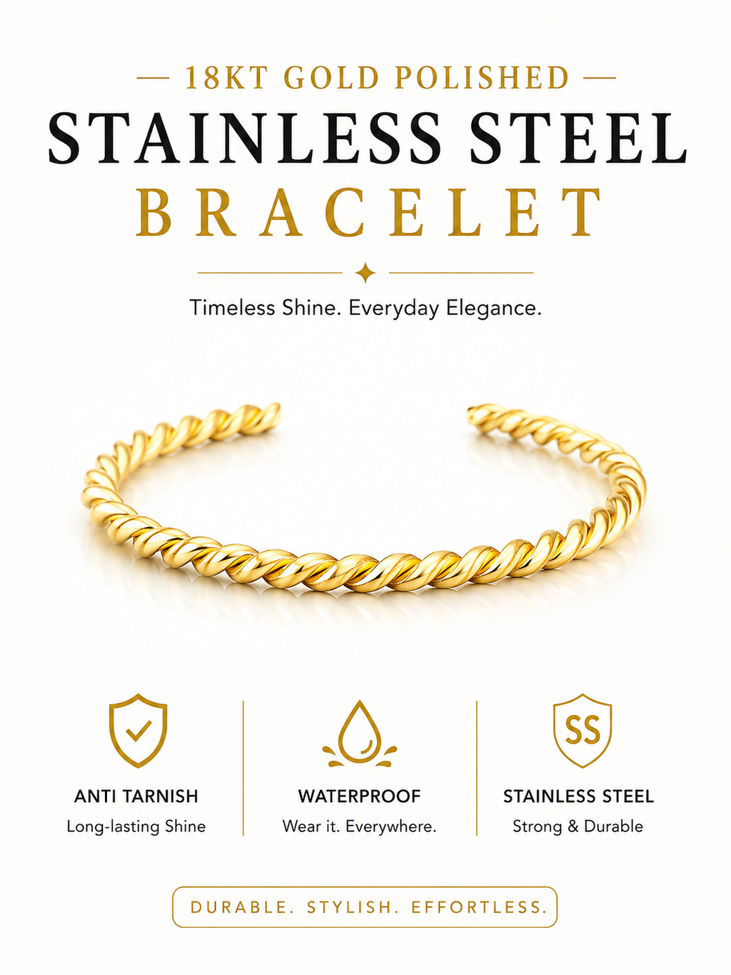 Spiral Openended Kada/Bracelet