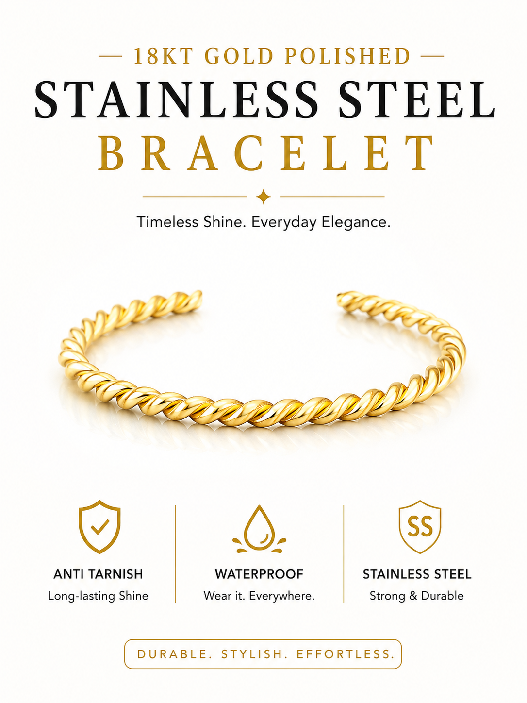 Spiral Openended Kada/Bracelet