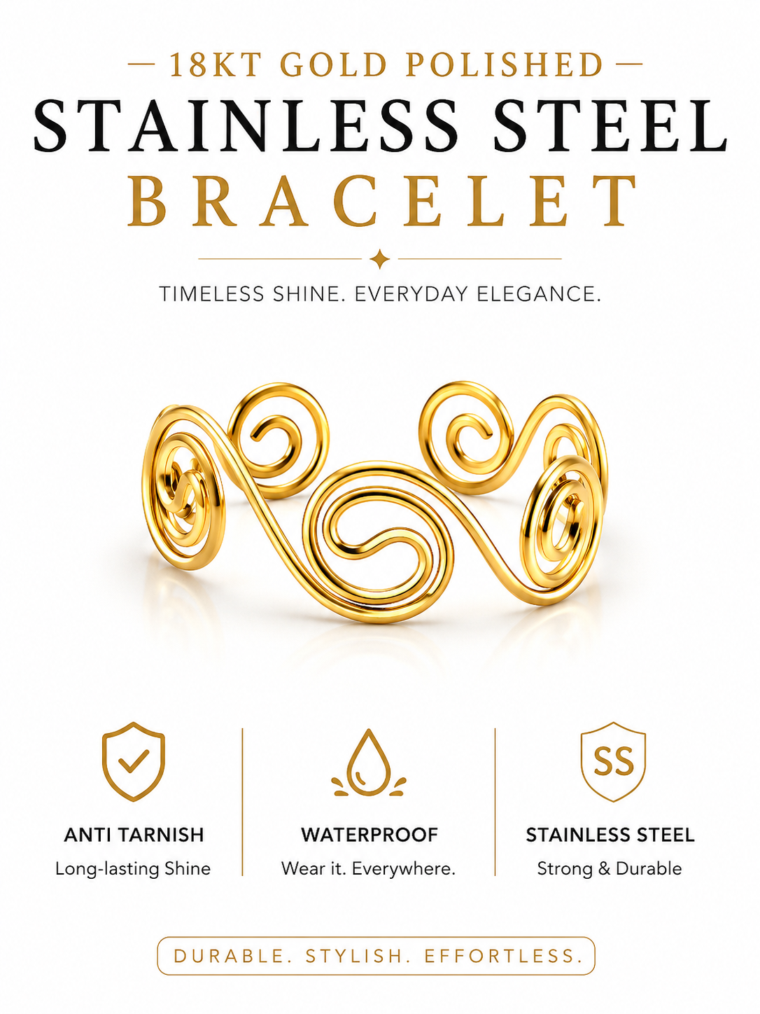 Spiral Party Wear Kada
