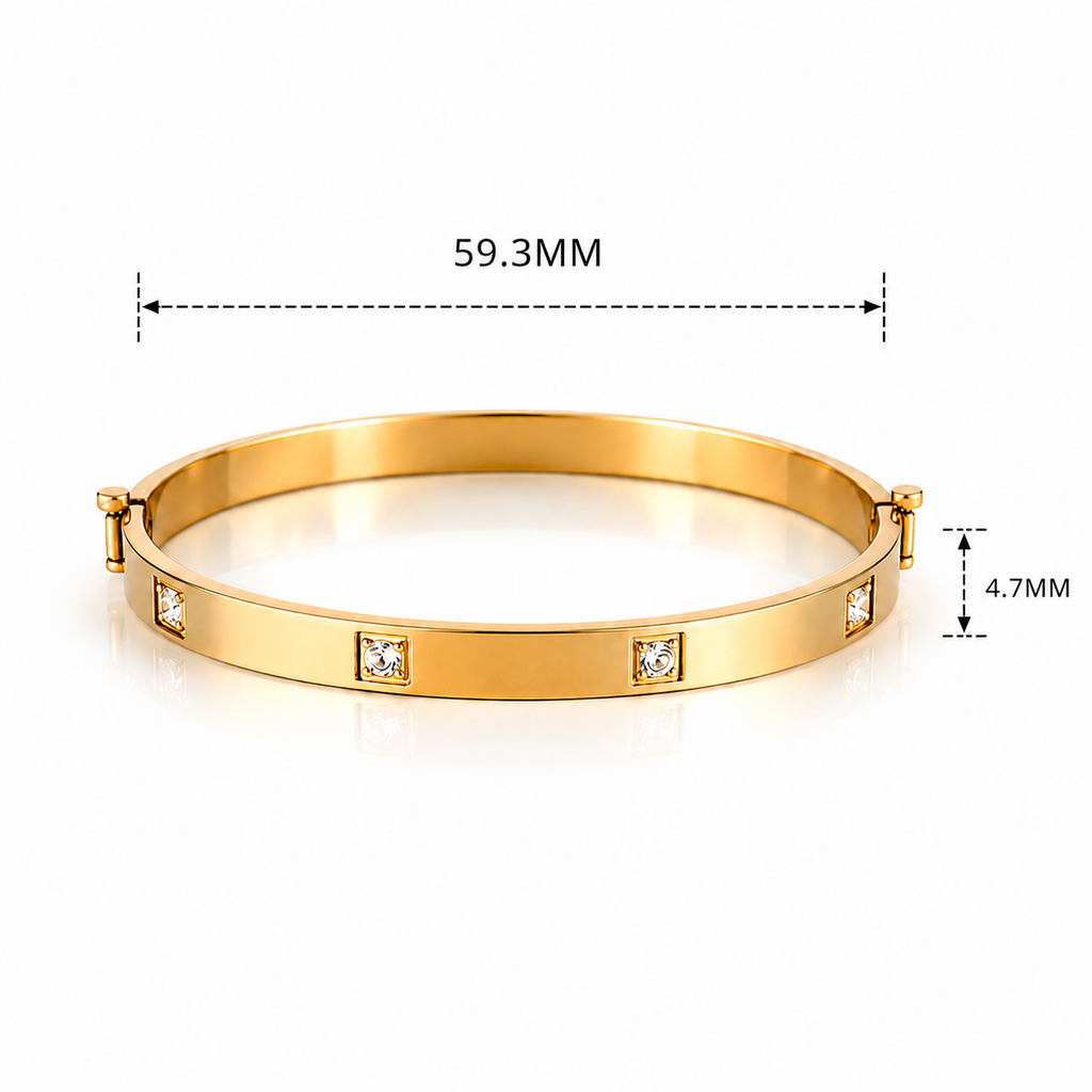 Stainless Steel CZ Bracelet