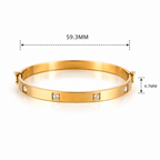 Stainless Steel CZ Bracelet