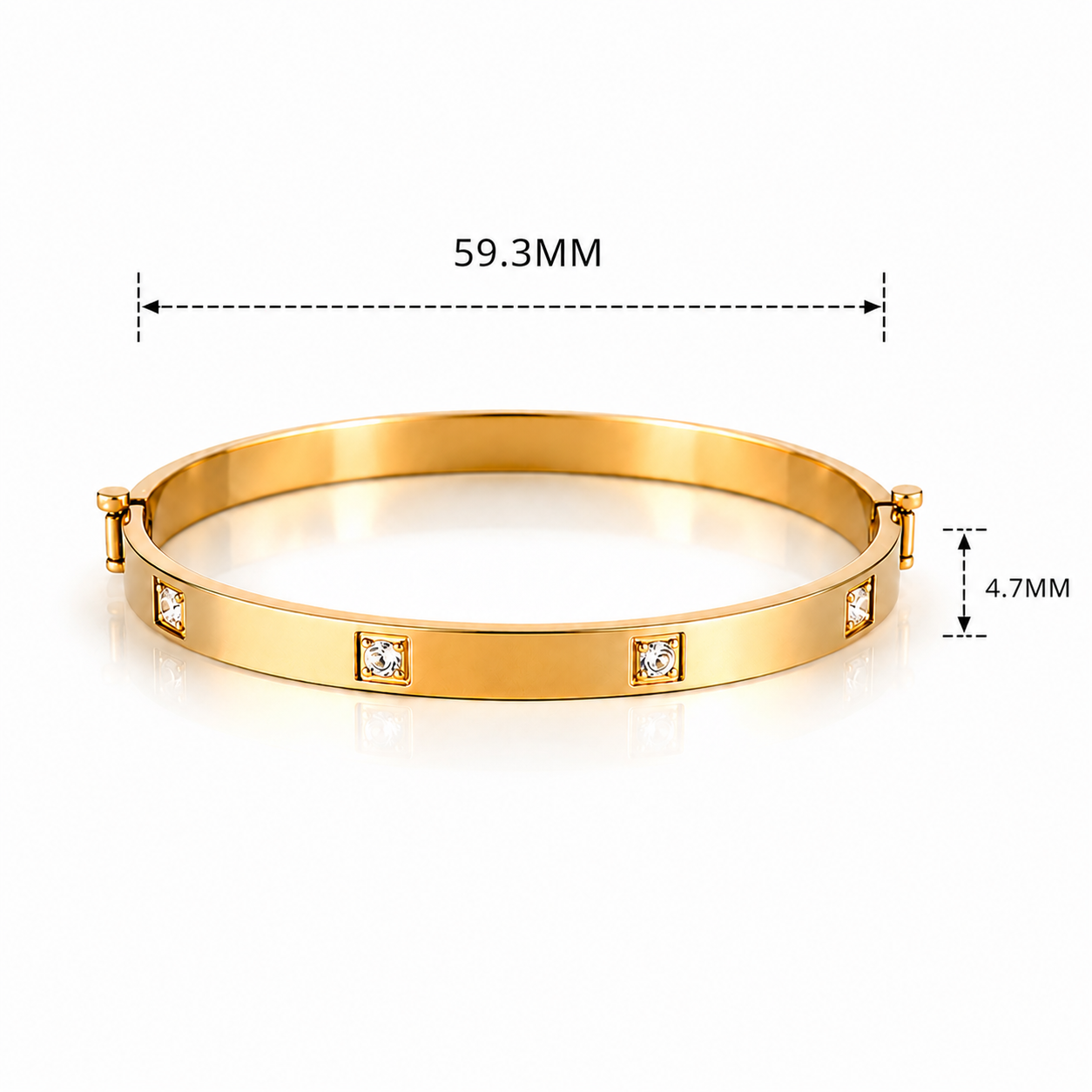 Stainless Steel CZ Bracelet