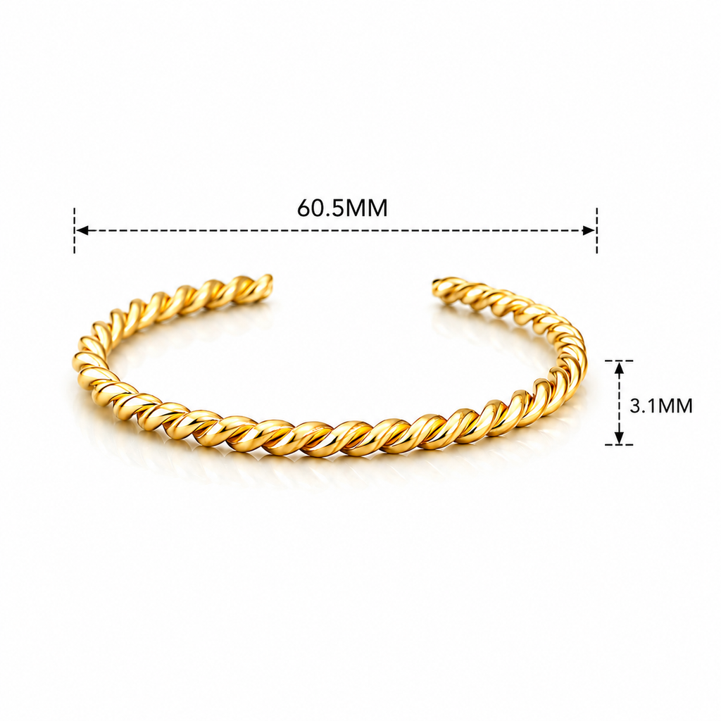 Spiral Openended Kada/Bracelet