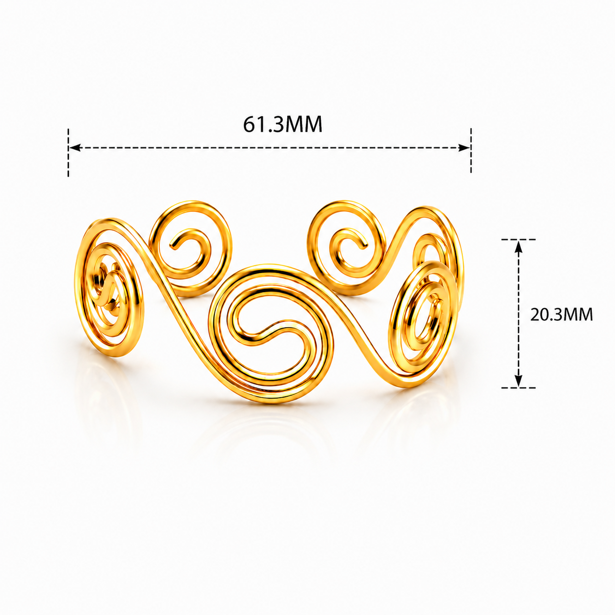 Spiral Party Wear Kada