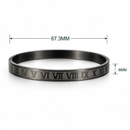 Steel Roman Number Bracelet