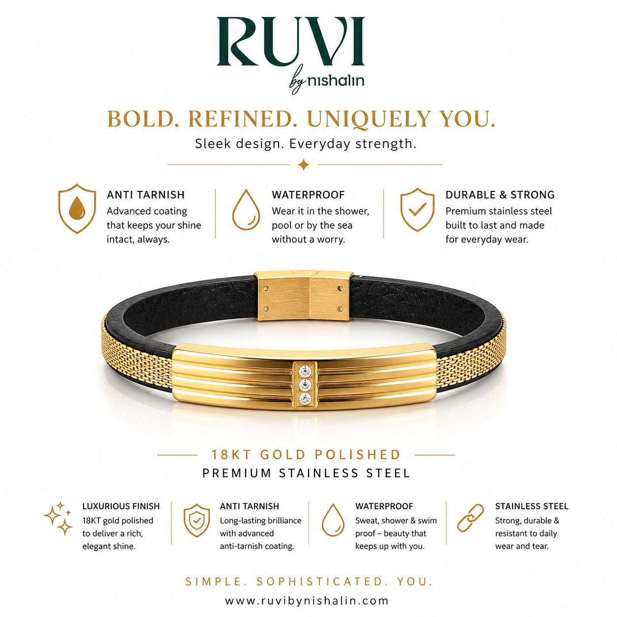 Gold with Cz Bracelet