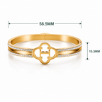 Stainless Steel CZ Diamond Studded Kada