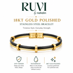 Steel Rubber Sleek Bracelet