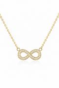CZ Studded Infinity Pendant