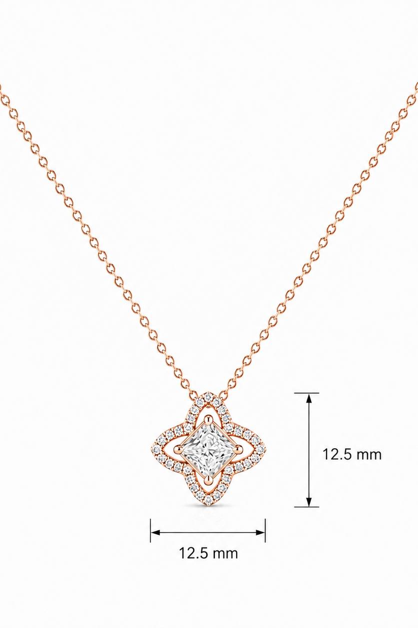 Star Shape Diamond Pendant