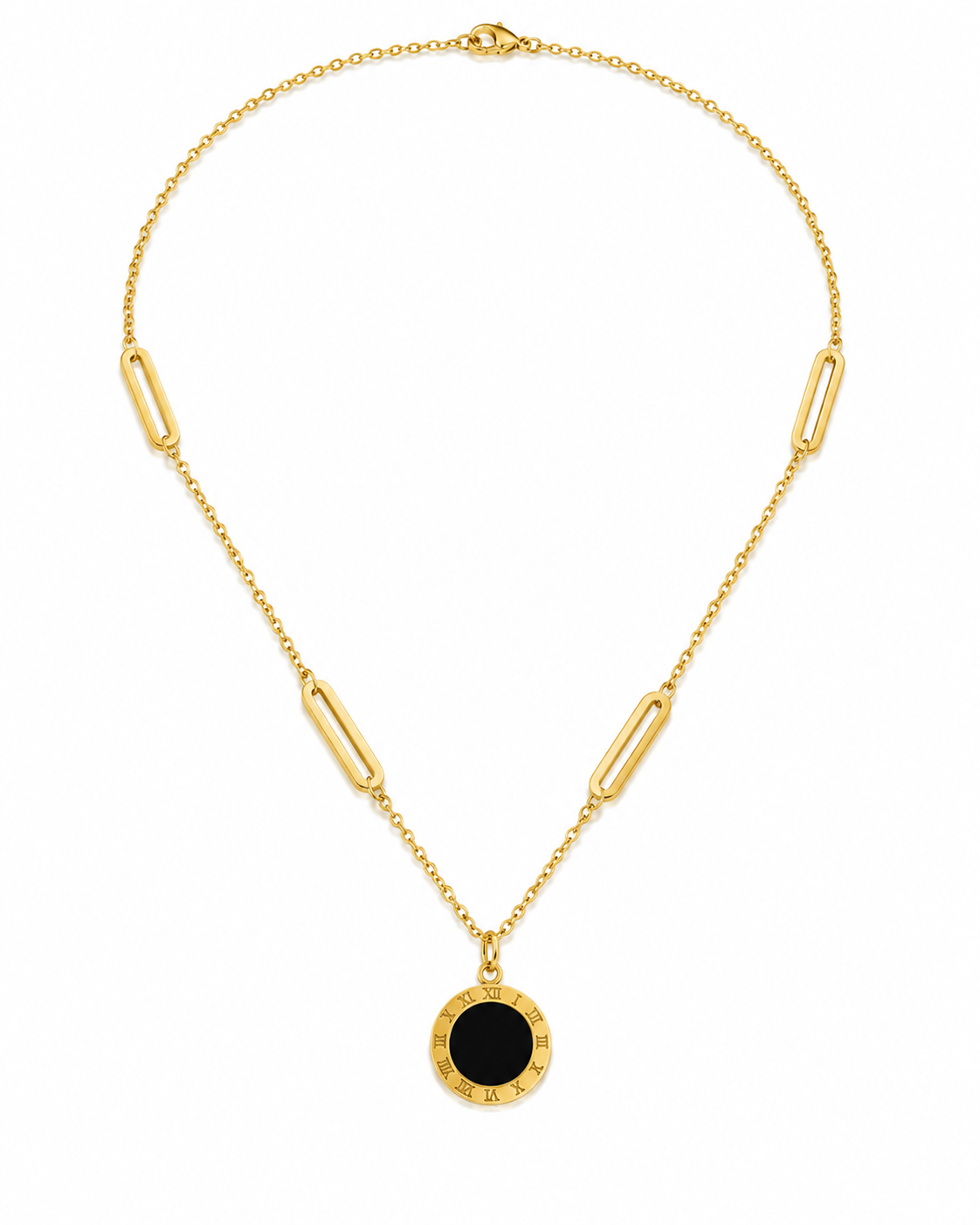 Roman Black/white Necklace