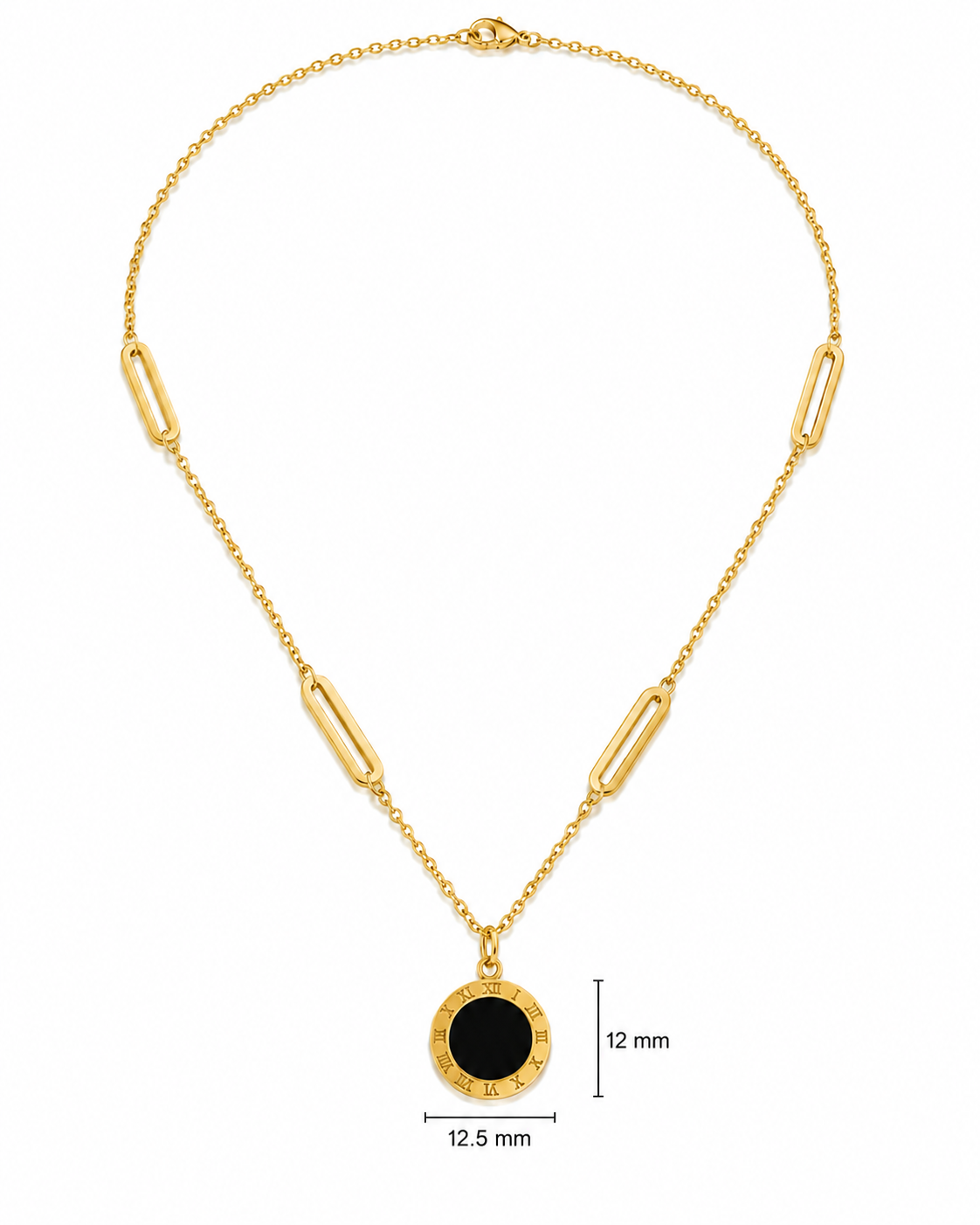 Roman Black/white Necklace