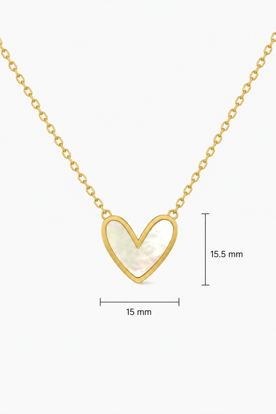 MOP Small Heart Pendant