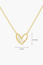 MOP Small Heart Pendant