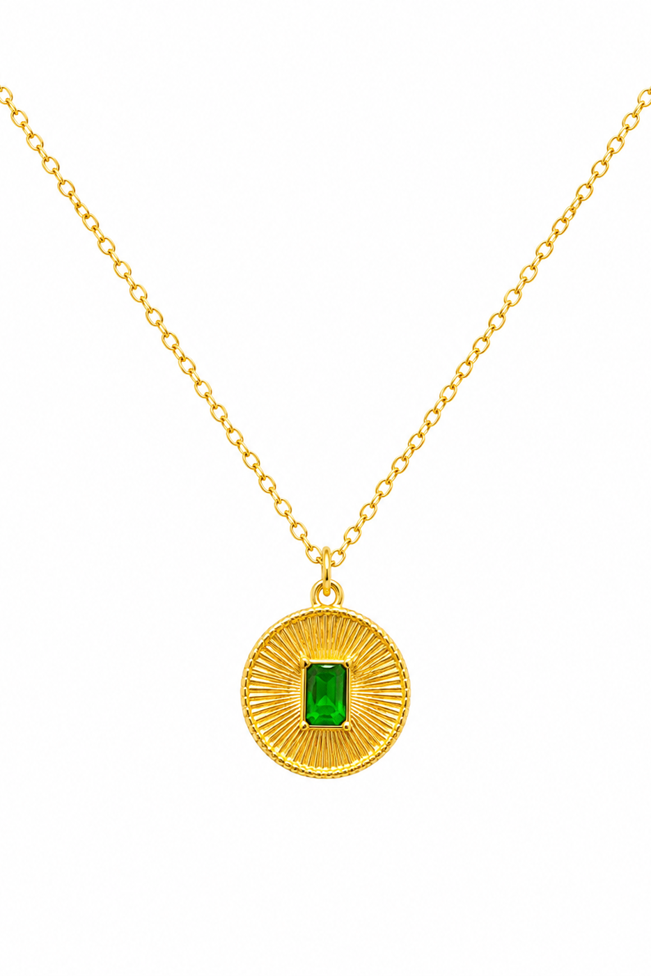Emerald SS Pendant