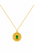 Emerald SS Pendant