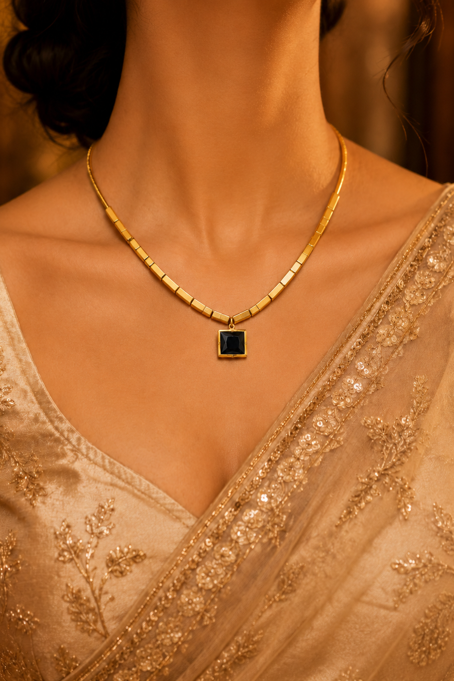 Stainless Steel 18k Gold Plated Necklace