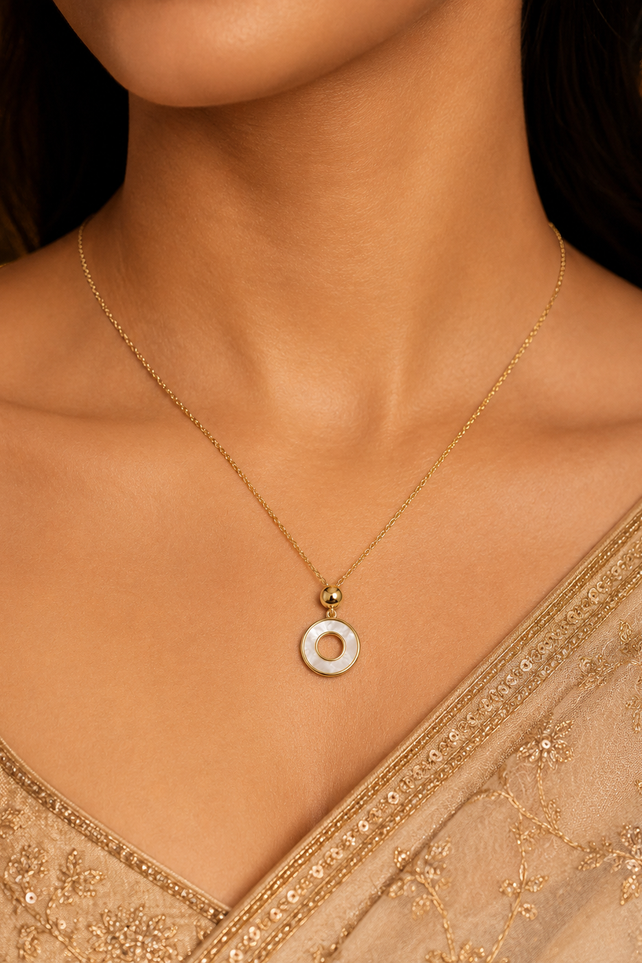 MOP Round Pendant