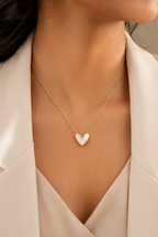 MOP Small Heart Pendant