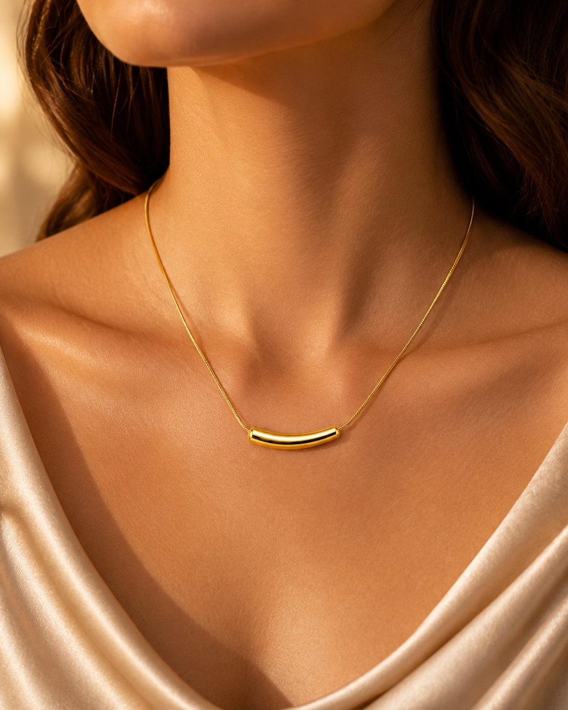 Elegant Steel Chain Necklace