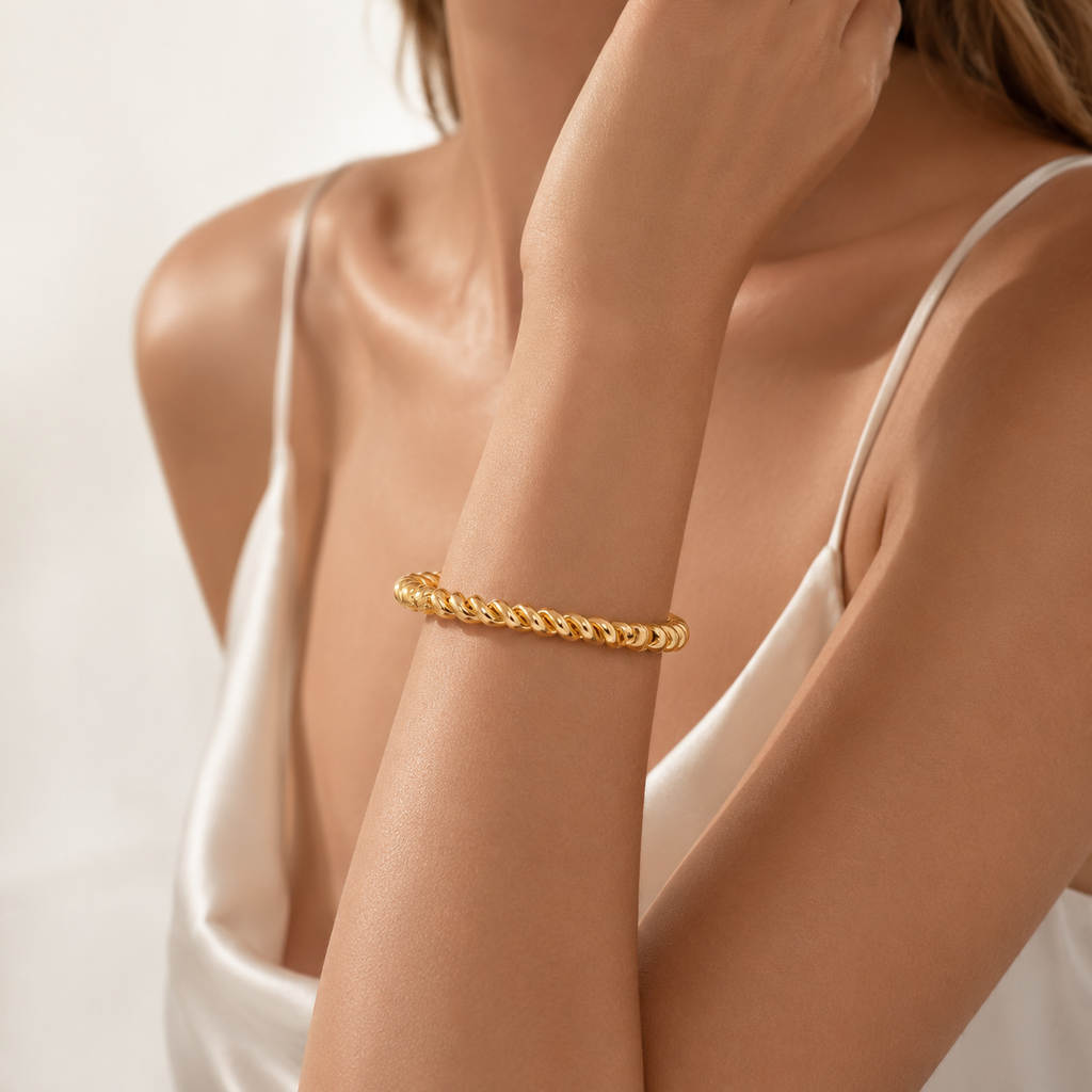 Spiral Openended Kada/Bracelet
