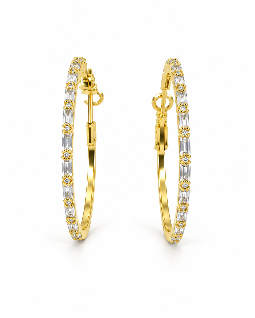 Skylar Baguette Hoop