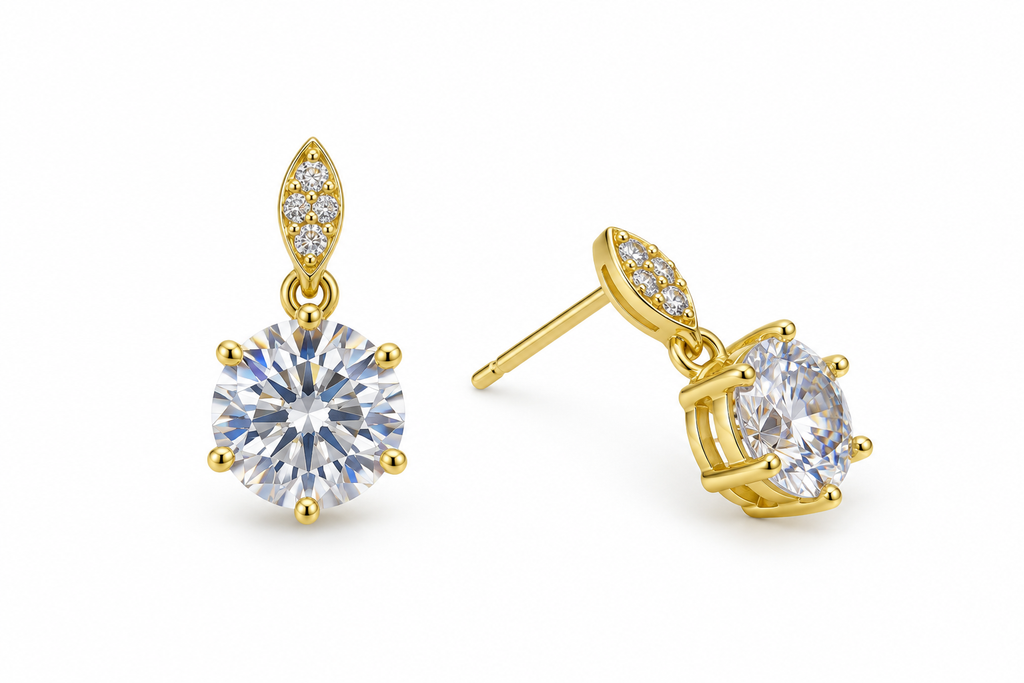 Eliza Solitaire Earring
