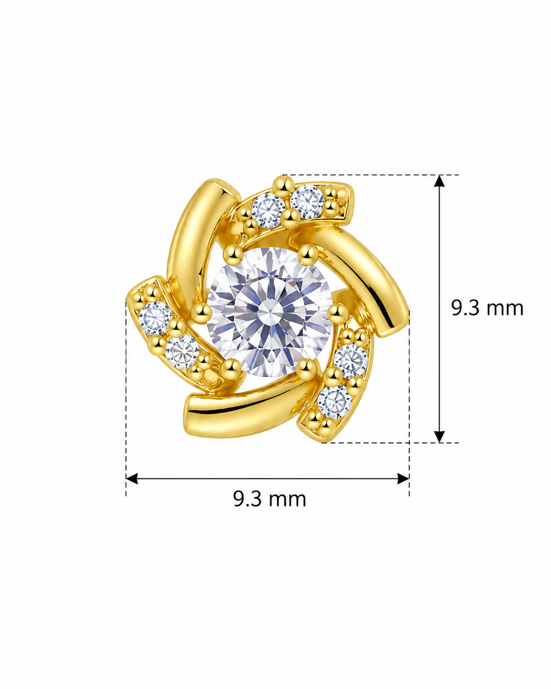 Clea Swirl Stud