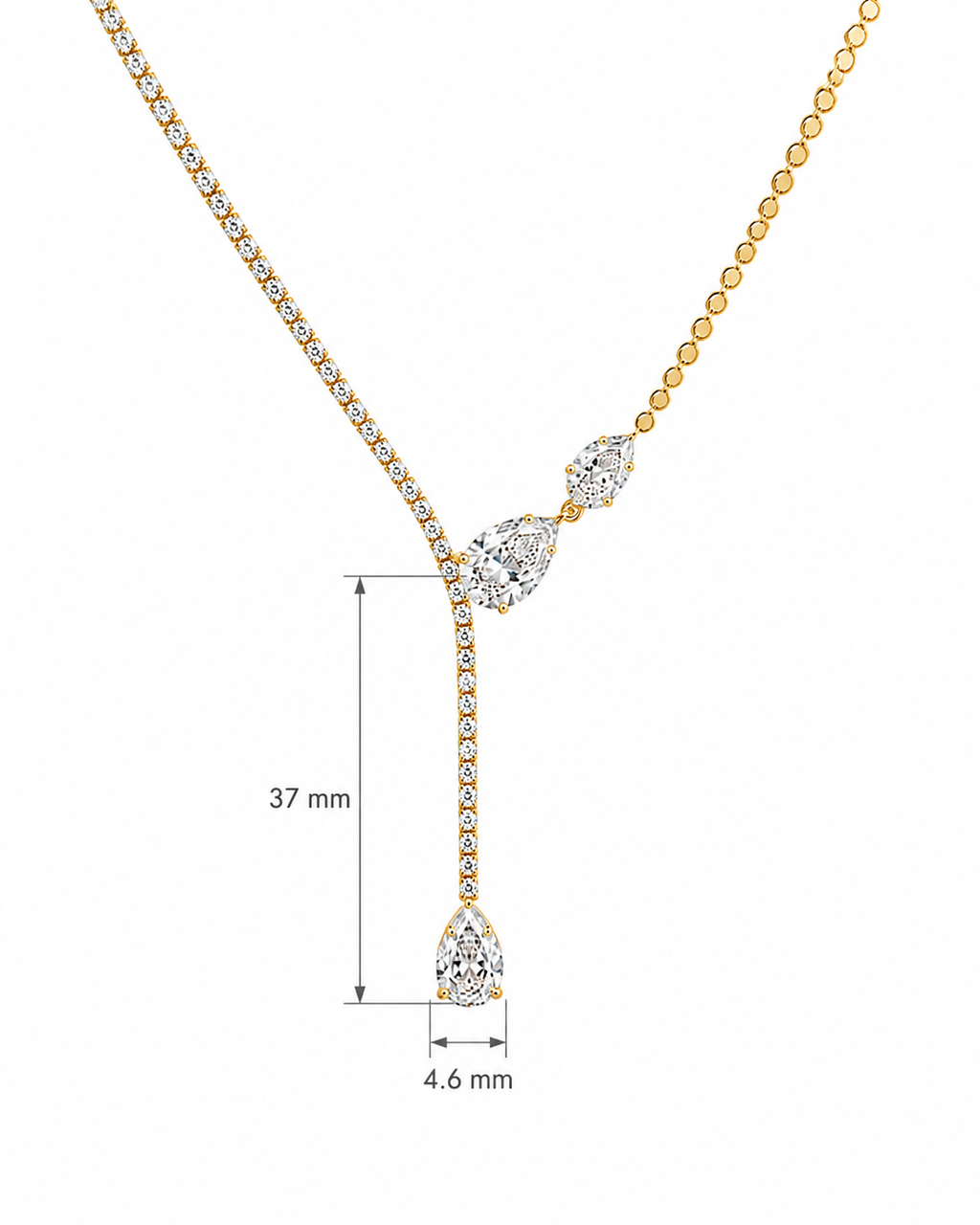 Daisy Pear Necklace