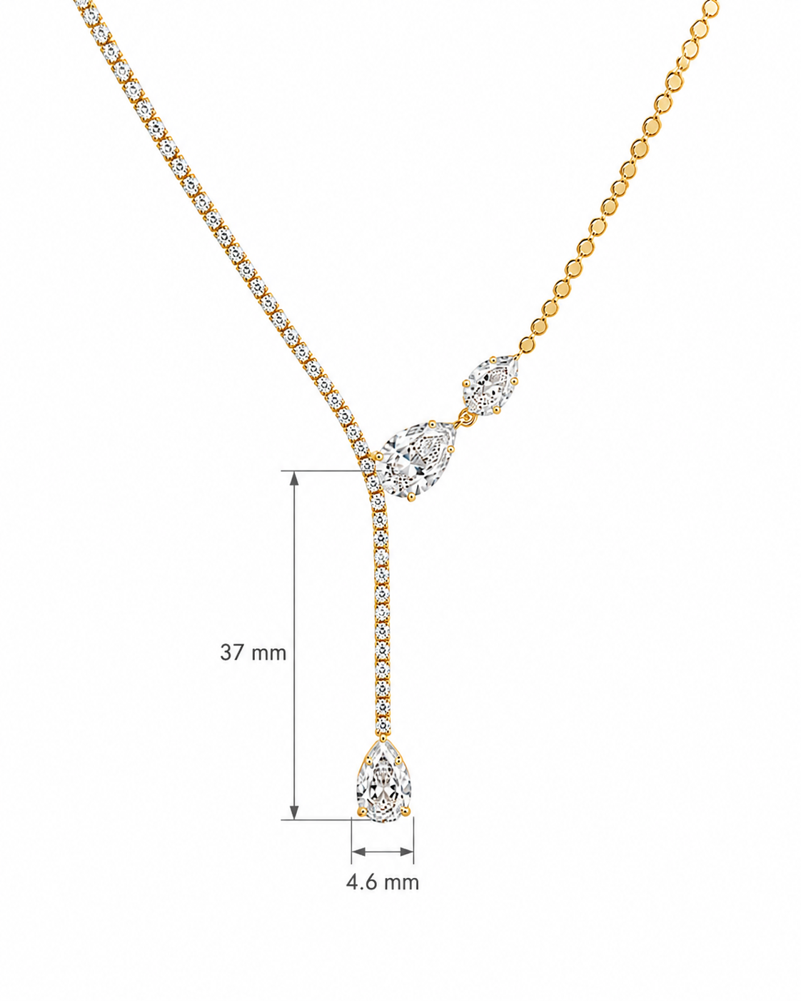 Daisy Pear Necklace
