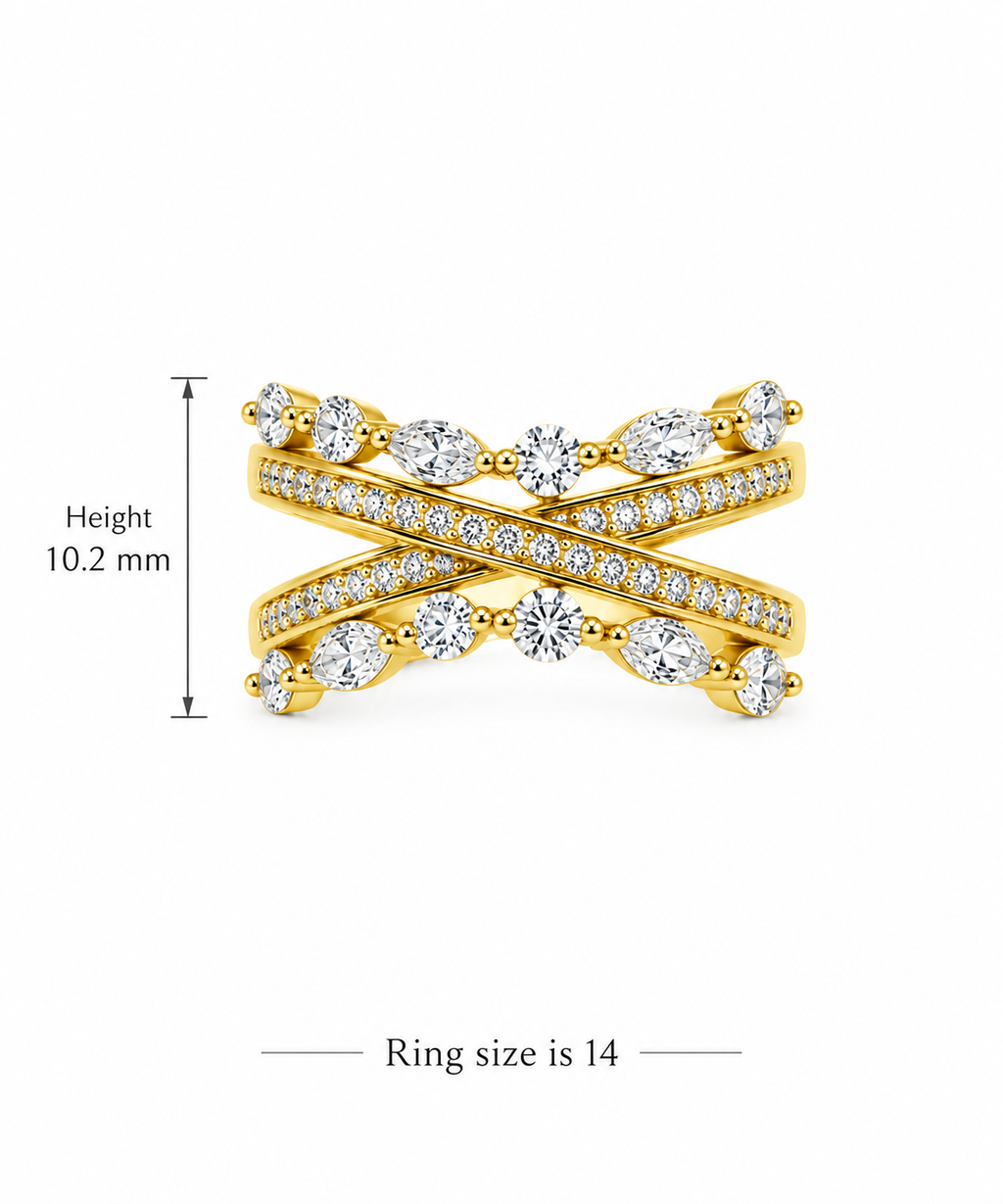 Alice Cross Ring