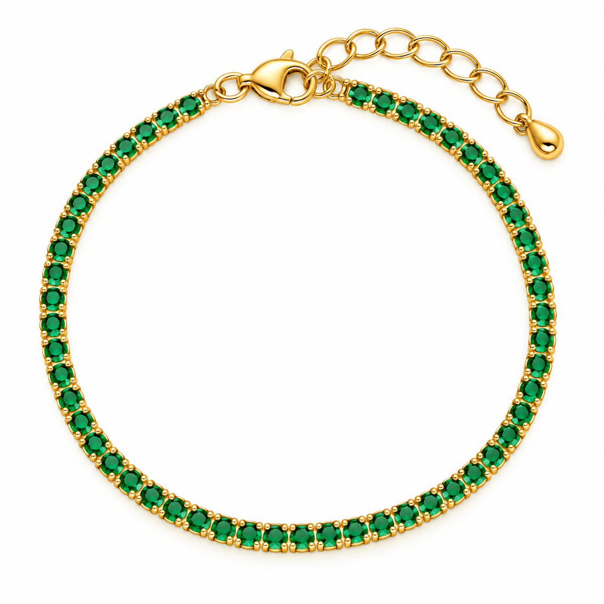 Chloe Green Tennis Bracelet