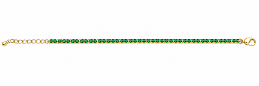 Chloe Green Tennis Bracelet