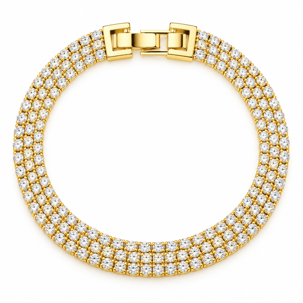 Talia 3 Layer Tennis Bracelet