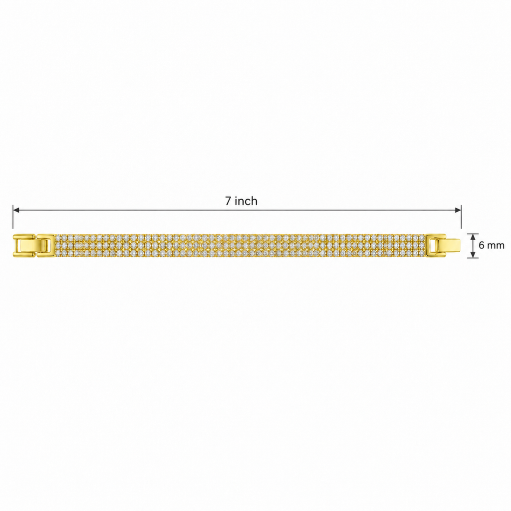 Talia 3 Layer Tennis Bracelet